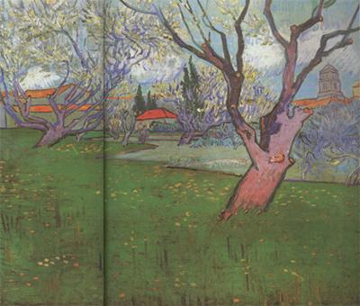 Vincent Van Gogh View of Arles with Trees in Blossom (nn04)